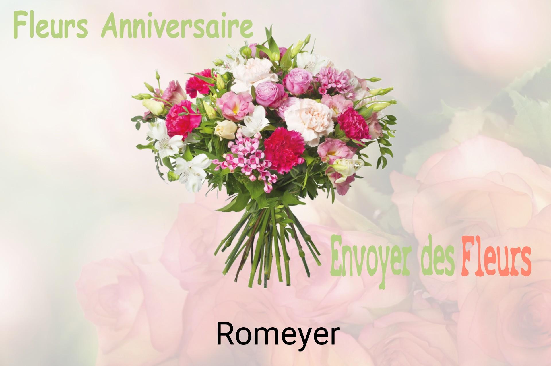Bouquet de fleurs d’anniversaire livré à Romeyer